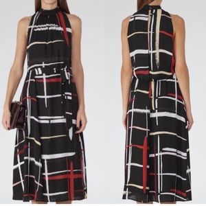 Reiss Lava Abstract Midi Dress